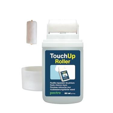 Imagem de Rolo de pintura de retoque de parede - Tinta de reparo de parede branca para retoques, cubra manchas de umidade e marcas de arranhões, recarregável com rolo de substituição incluído – 80 ml (2)