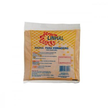 Imagem de Massa Vidraceiro Linhal Pacote Com 500Gr 20012 - Kit C/12