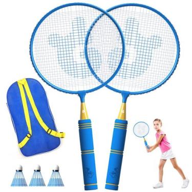 Imagem de PONTO DE ALEGRIA! Conjunto de badminton para crianças de 44x22cm, raqu