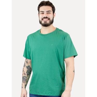 Imagem de Camiseta Ellus Masculina Cotton Fine Easa Duocolor Verde Bandeira-Masculino
