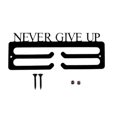 Imagem de menolana Suporte de Medalhas de Parede, Expositor de Medalhas, Fácil Instalação, Versátil, Organizador de Fitas de Premiação para Voleibol, Nunca Desista