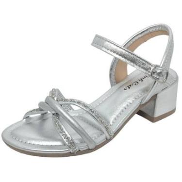 Imagem de Sandália Infantil Menina Salto Festa com Brilho Pink Cats-Feminino