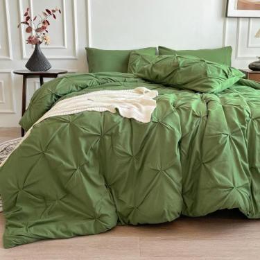 Imagem de Juego de Edredón Maple & Stone Verde Oliva Queen 7 Piezas - Maple&Ston