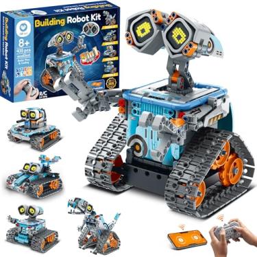 Imagem de Sillbird Kit de construção de robô com controlo remoto, presentes STEM de Natal para crianças dos 8 aos 12 anos, conjunto de brinquedos de robótica técnica para construir para aniversário de crianças,