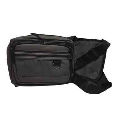 Imagem de Pochete Mochila Frontal Peito Tática Caminhada Ciclismo Celular Cinza