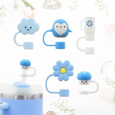 Imagem de Interessante tampa de palha para copo Stanley, 10 mm 1 cm reutilizável bonito cor sólida topo de palha