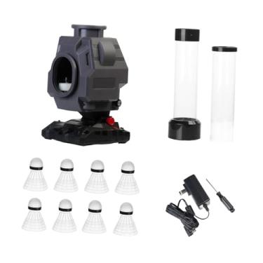 Imagem de kowaku Máquina de saque para badminton, lançador de petecas, equipamento portátil para treino, lançador de bolas, treino de rebatida para beisebol