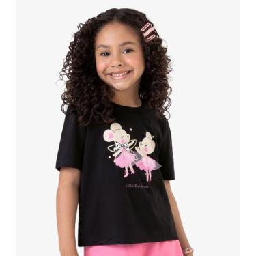 Imagem de Conjunto Infantil Blusa com Shorts Rovi Kids Preto - Rovitex Kids, 3, 