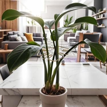 Imagem de Estabilizador durável e sistema de suporte - Treinador de plantas trepadeiras de metal com kit de aderência de bambu, ideal para crescimento saudável de plantas, suporte de jardim seguro e decorativo