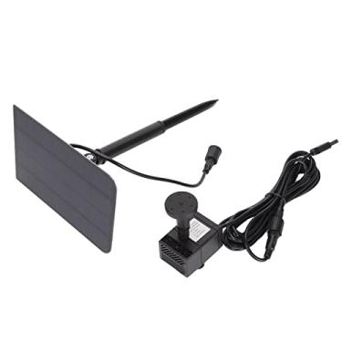 Imagem de Acouto Bomba Solar para Lagoa Fonte 200L/H | Fonte de Alimentação Dupla USB e Bomba de água Solar para Jardim | Paisagística Com Eficiência Energética Com Vários Bicos, Piscinas e Tanques de Peixes