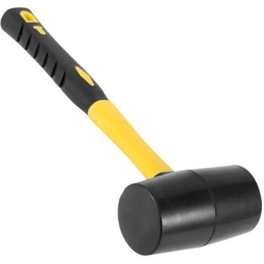 Imagem de Martelo de Borracha 500g – Impacto Preciso Sem Danificar Superfícies, Cabo Ergonômico, Ideal para Marcenaria, Montagem de Móveis e Construção