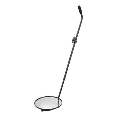 Imagem de Garosa Espelho de Inspeção Sob o Carro Espelho de Pesquisa Convexo Telescópico de 30 Cm de Diâmetro Com Lanterna LED e 3 Rodas para Inspeção de Segurança de Prateleira de Equipamentos