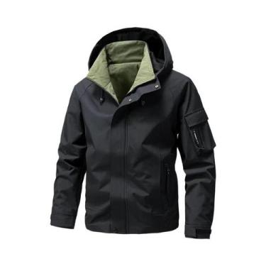 Imagem de Jaqueta Softshell Impermeável Com Capuz Para Homens, Leve, Ideal Para 