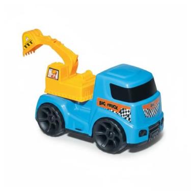 Imagem de Caminhao Retroescavadeira Brinquedo De Plástico Infantil Carrinho Meni