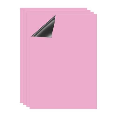 Imagem de PATIKIL Quadro apagável a seco, pacote com 4 ímãs A4, quadro branco, calendário de geladeira, quadro magnético, material de escritório para casa, cozinha, geladeira, mesa, parede, rosa