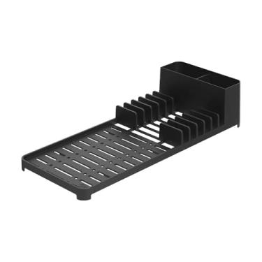 Imagem de Escorredor de Louças, Brinox Metalúrgica LTDA, Single, 41,7 X 16,9 X 9 cm, Preto, Coza