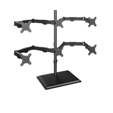 Imagem de Base de emenda multitela para monitor suporte de combinação de seis telas 27/29/32 polegadas