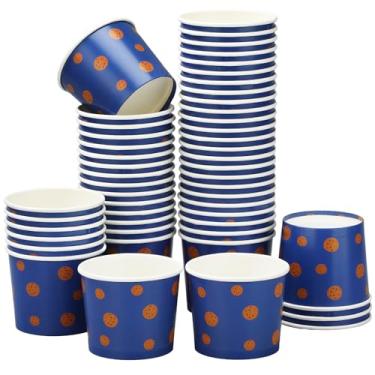 Imagem de Suclain 50 tigelas de papel com tema de anime 170 g tigelas descartáveis de sorvete de sobremesa copos de sorvete de desenho animado descartáveis para sopa de iogurte Sundae chá de bebê suprimentos de