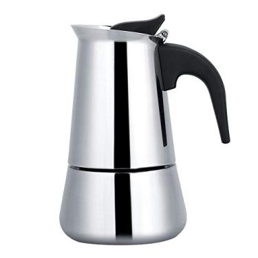 Imagem de ZAWELIYO Cafeteira de Aço Inoxidável, Cafeteira Percoladora, Máquina de café Expresso Moka Portátil Com Variedade de Capacidades, para Uso Doméstico e No Escritório (450ml)