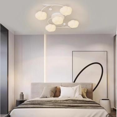 Imagem de Luminária de teto LED dimerizável, embutida, 3000k-6000k, material: acrílico, com controle remoto, 4+1, 6+1, 8+1, para quarto, sala de jantar, cozinha (4+1).