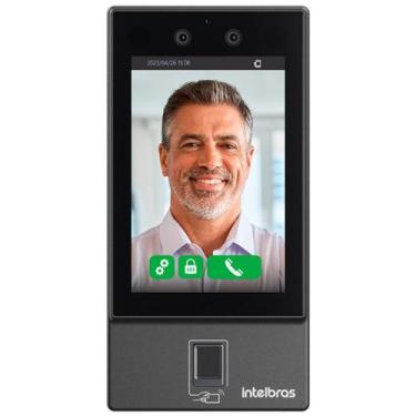 Imagem de Controlador de Acesso Biometria Facial RFID QR Code Senha SS 3542 MF I