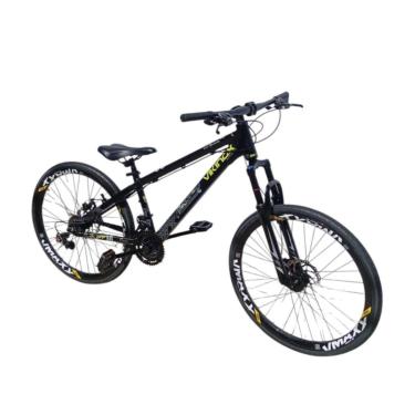 Imagem de Bicicleta 26 VikingX Tuff30 21v Freeride Disco Mecânico Pneu Slick Fino Preto1.50-Unissex