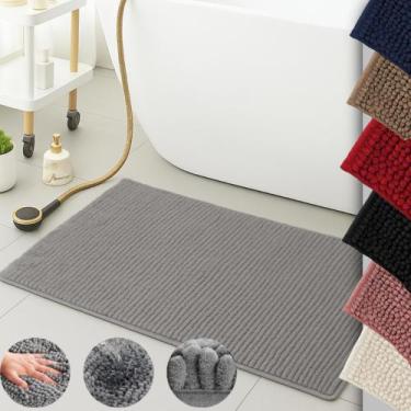 Imagem de Kit 02 Tapete Antiderrapante para Banheiro 40cm x 60cm Macarrão Bolinh