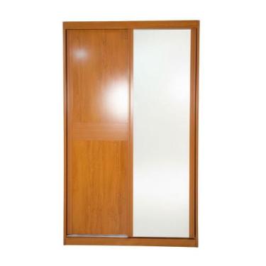 Imagem de Guarda-Roupa Bom Pastor Capri Ônix 2 Portas com Espelho Naturale