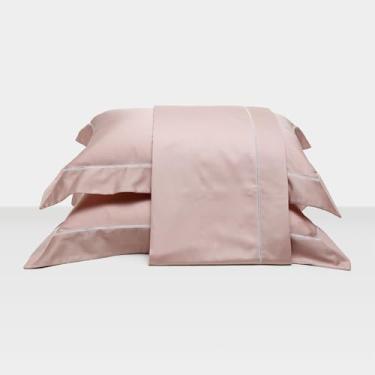 Imagem de Artelassê Jogo de Lençol Casal 400 Fios Ajour Rosê