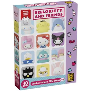 Imagem de Quebra Cabeças 500 Peças MINI - HELLO KITTY E AMIGOS - Grow