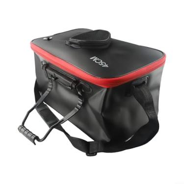 Imagem de Collapsible Waterproof Fishing Storage Bucket - Gear Anglers and Campers (40cm)(50cm)