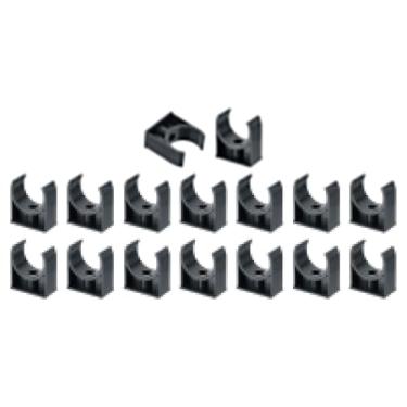 Imagem de Boxonly 16 peças de grampos de tubo de água de PVC clipes de tubulação em forma de U para mangueira de irrigação suporte de tubo de irrigação para 40 mm OD para bandejas de TV, tubos, mangueira