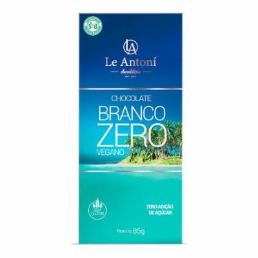 Imagem de Chocolate Branco Zero Açúcar e Vegano 85g - Le Antoní