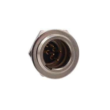 Imagem de 1 peça Mini XLR 3/4/5/6/7 pinos fêmea/macho plugue macho conector de microfone pequeno XLR microfone microfone reto para solda de cabo (soquete macho de 5 pinos)