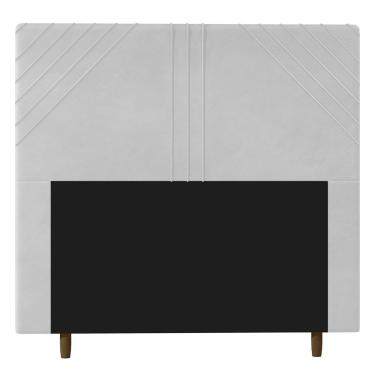Imagem de Cabeceira Cama Box Casal King Size Lisboa 195cm Corano Branco - Desk Design
