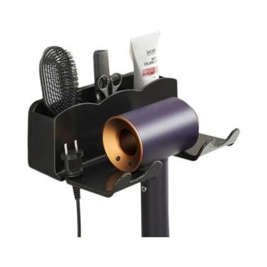 Imagem de Suporte De Parede Para Secador De Cabelo De Banheiro, Organizador De A
