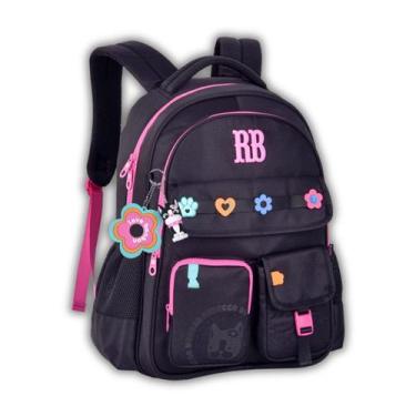 Imagem de Mochila Rebecca Bonbon Meninas Escolar Passeio Infantil Teen, Preto