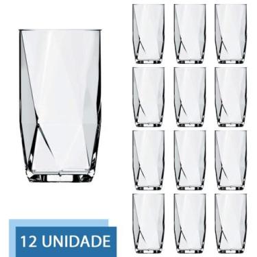 Imagem de Jogo 6 Copos De Vidro transparente Lond Drink 360ML Topázio - CRISTAR,