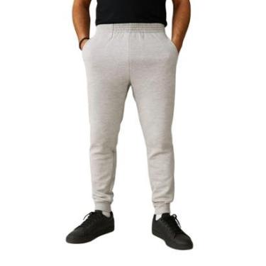 Imagem de Calça de Moletom Masculina com Bolso Jogger Cinza-Masculino