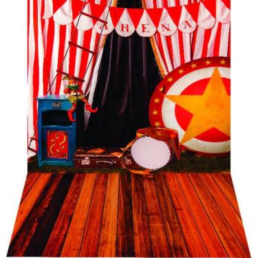 Imagem de Fundo Fotográfico Newborn Em Tecido Circo 1,50X2,20