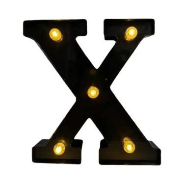 Imagem de Letras E Números De LED Pretos Iluminados Para Decoração De Casa, Bar,