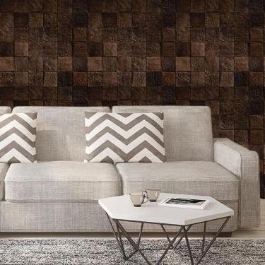 Imagem de Papel De Parede Madeira Tocos Ébano Autocolante Sala Quarto