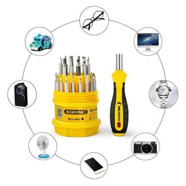 Imagem de Kit Jogo De Chaves De Precisão Com 31 Bits Completo Versatil - Bomvink