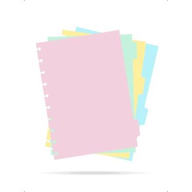 Imagem de Kit 4 Divisórias Caderno De Disco B5 Escolar Universitário - Klizz