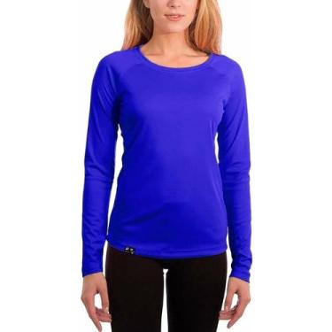 Imagem de Camiseta UV Protection Feminina UV50+ Tecido Ice Dry Fit Secagem Rápid