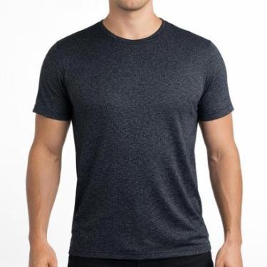 Imagem de Camisa Masculina Mescla Confortável Algodão Alta Qualidade Casual-Masculino