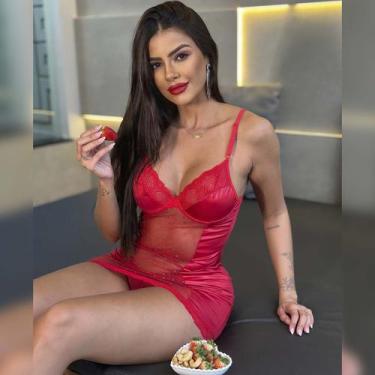 Imagem de Camisola Sensual  Sem Bojo em Cirrê Renda Abertura Transparente - Like