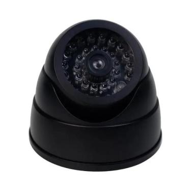 Imagem de Câmera Falsa De Vigilância Interna Grande Branca Com Luz, Simulação He