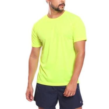 Imagem de Camiseta Masculina Dry Manga Curta Proteção UV Slim Fit Básica Academia Treino Fitness-Masculino