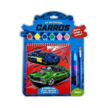 Imagem de Livro - Kit de Pintura Carros - Pintar, Criar e Sonhar!